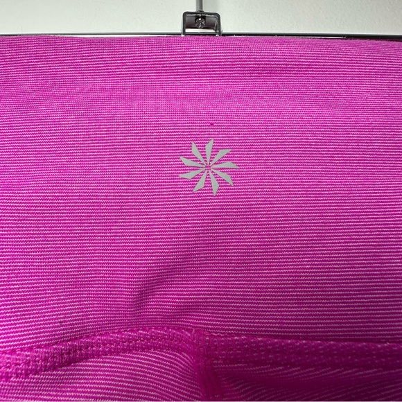Athleta Women’s Striped Pink Chaturanga To Town Athletic Leggings Size XS - Picture 3 of 7
